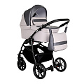Детская коляска Pituso Nino 2 в 1 (3017 Frost Grey +Кожа Metalic Frost Grey
						
					) — Фото