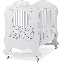 Детская кроватка Italbaby Happy Family Oblo, полозья/ящик