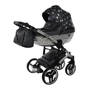 Детская коляска Junama Glow V2 2 в 1 на серебряной раме