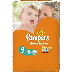 Детские подгузники Pampers Sleep & Play 4 Maxi, 7-14 кг, 14 штук
