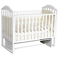 Детская кроватка Кедр Emily 6, универсальный маятник (Белый
						
					) — Фото