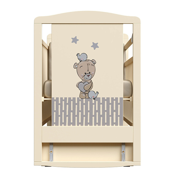 Детская кроватка ВДК Love Me, колесо/качалка/маятник фото 1