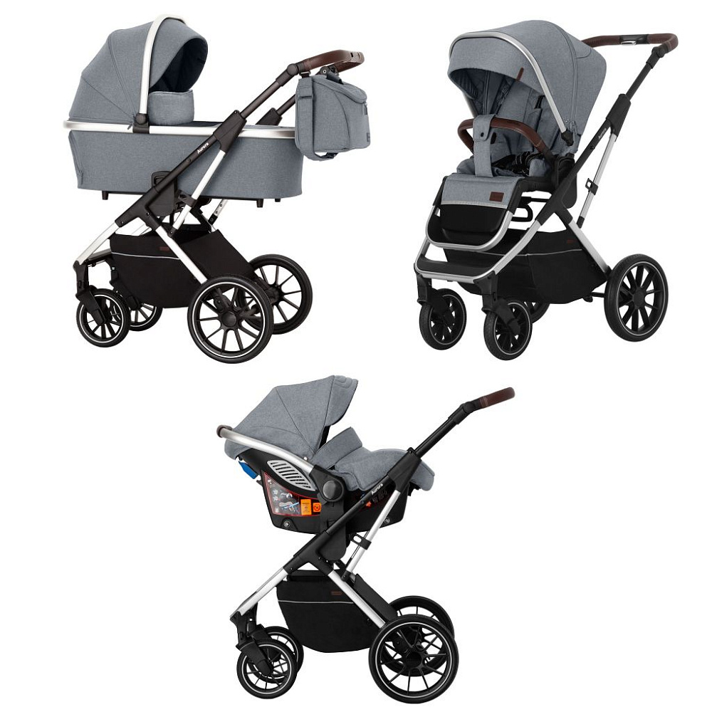 Детская коляска Carrello Aurora CRL-6502/2 3 в 1 с регулируемой ручкой - Фото