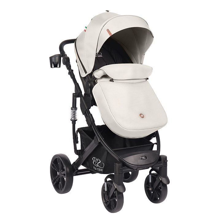 Детская коляска-трансформер Sweet Baby Comfort 2 в 1 на черной раме — как выглядит в жизни
