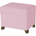 Пуфик с ящиком Micuna Foot Rest (Galaxy Pink / Ножки Chocolate) — Фото