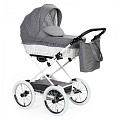 Детская коляска-люлька Bebizaro Classic Retro (Grey
						
					) — Фото