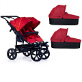 Детская коляска для двойни TFK Twin Adventure 2 в 1 (T-TWA-19-345 Tango Red
						
					) — Фото