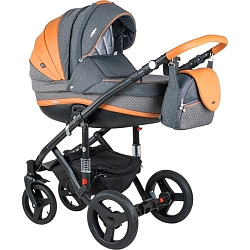 Детская коляска BeBe-Mobile Movo A 2 в 1, ткань+эко-кожа