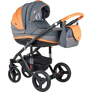 Детская коляска BeBe-Mobile Movo A 2 в 1, ткань+эко-кожа