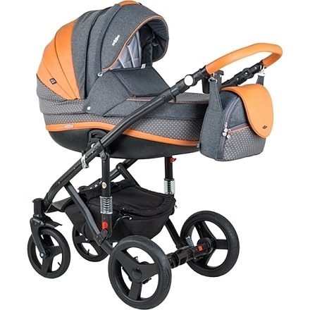 Детская коляска BeBe-Mobile Movo A 2 в 1, ткань+экокожа