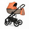 Детская коляска Riko Basic Ozon Ecco 3 в 1 (24 абрикосовый-бежевый
						
					) — Фото
