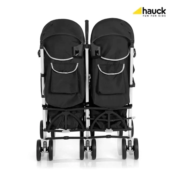 Детская коляска-трость для двойни Hauck Torro Duo Black, с рождения фото 1