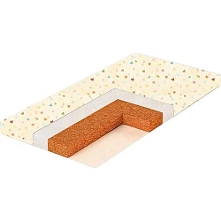 СN-6 Матрас кокосовый в детскую кроватку Bambola Coir Nature 6 см, бязь 60х120