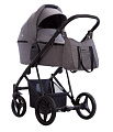 Детская коляска Bebetto Flavio 2 в 1 на черной раме (11 серый
						
					) — Фото