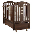 Детская кроватка Feretti Swing Elegance продольный маятник (Noce/Орех) — Фото