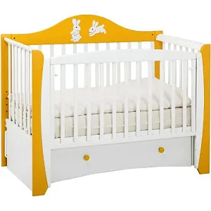 Детская кроватка Papaloni Olivia, поперечный маятник/ящик