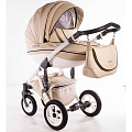 Детская коляска Street Racer Karona Eco 3 в 1, эко-кожа (01BG beige
						
					) — Фото