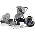 Детская коляска Kinderkraft Moov 3 в 1 (Grey
						
					) — Фото