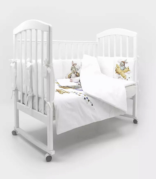 Комплект постельного белья Топотушки Зайка Пилот, 6 предметов фото 1