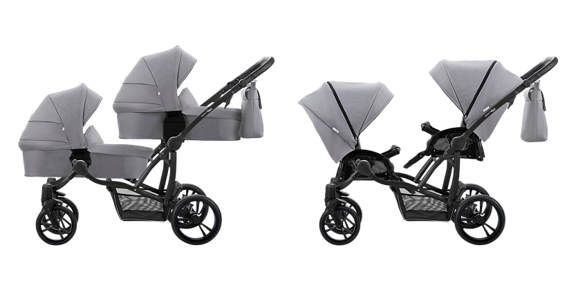 Коляска для двойни Bebetto42 Simple 2 в 1 — как выглядит в жизни