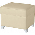 Пуфик с ящиком Micuna Foot Rest (Plain Cream / Ножки White) — Фото