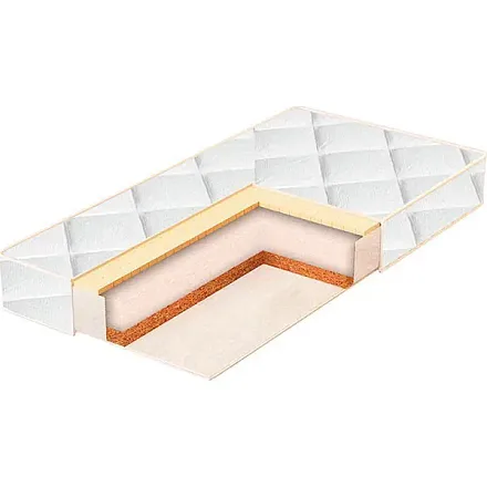 Детская кроватка Bambola PL-12 Беспружинный матрас в Puff Luxe 12 см жаккард 60х120