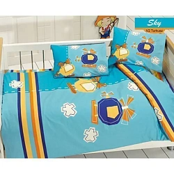 Комплект постельного белья Kidboo TM Ups Pups Вертолетики 3 предмета
