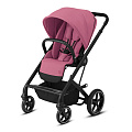 Детская прогулочная коляска Cybex Balios S Lux на черной раме (Magnolia Pink
						
					) — Фото