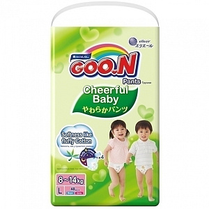 Детские трусики-подгузники Goo.N L, 8-14 кг, 48 штук
