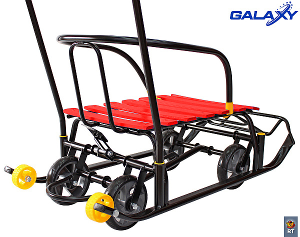 Снегомобиль Snow Galaxy Black Auto на больших мягких колесах фото 12