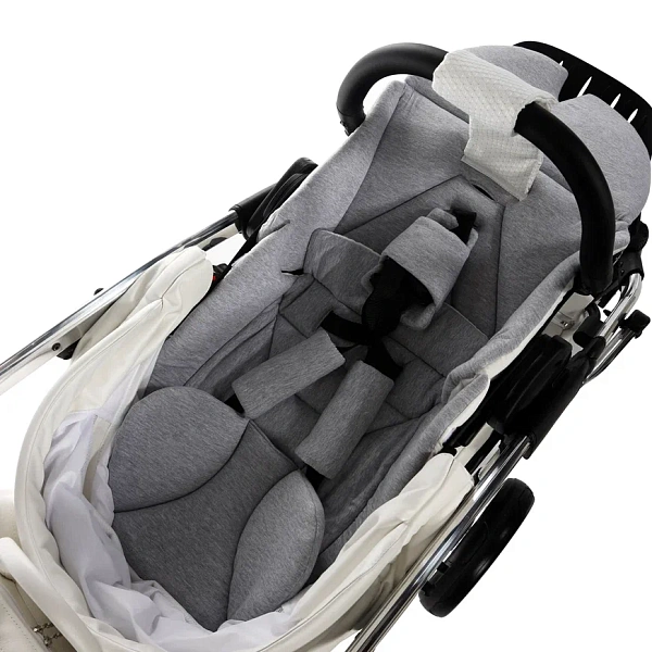 Детская коляска Junama Diamond Individual V2 2 в 1 на серебряной раме фото 19