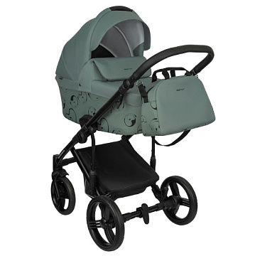 Детская коляска Bebetto Magnum Light Se 2 в 1 на черной раме