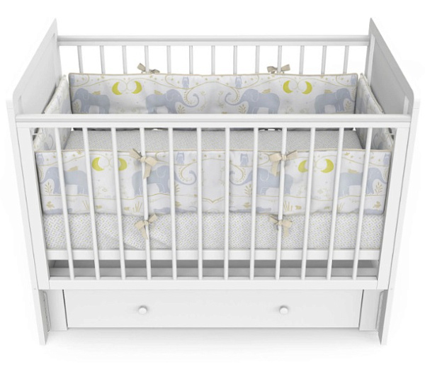 Детская кроватка Indigo Classic, маятник/ящик фото 4