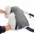 Муфта для рук Esspero Soft Fur Lux Натуральная шерсть (Graphite) — Фото