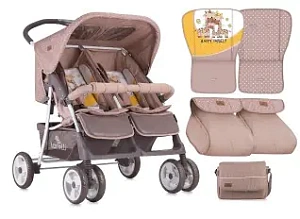 Детская прогулочная коляска для двойни и погодок Bertoni (Lorelli) Twin