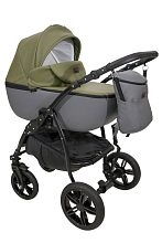 Детская коляска Jaxee Rosa 2 в 1, 100% экокожа
