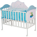 Детская кроватка Babyhit Sleepy Compact с люлькой для новорожденного (Blue) — Фото
