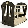 Детская кроватка Baby Elite Мишка с бантом поперечный маятник - Фото