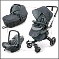 Детская коляска Concord Neo TS Sleeper+Air 3 в 1 (Steel Grey
						
					) — Фото