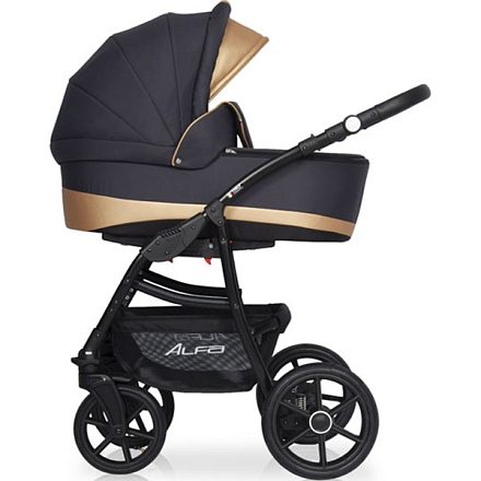Детская коляска Riko Basic Alfa Ecco 2 в 1, эко-кожа