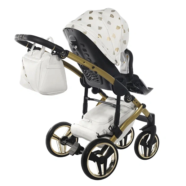 Детская коляска Junama Glow V2 2 в 1 на золотой раме фото 20