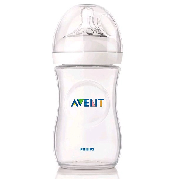 Бутылочка Avent Natural PP 260 мл, (сил. соска, медл. поток, 1 шт.,) арт. 86015 фото 1