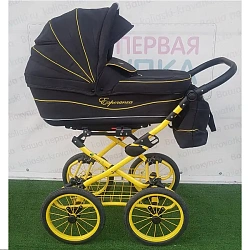 Детская коляска Esperanza Classic Leatherette 2 в 1 (100% замшевая ткань -Большие колеса)