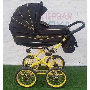 Детская коляска Esperanza Classic Leatherette 2 в 1 (100% замшевая ткань -Большие колеса)