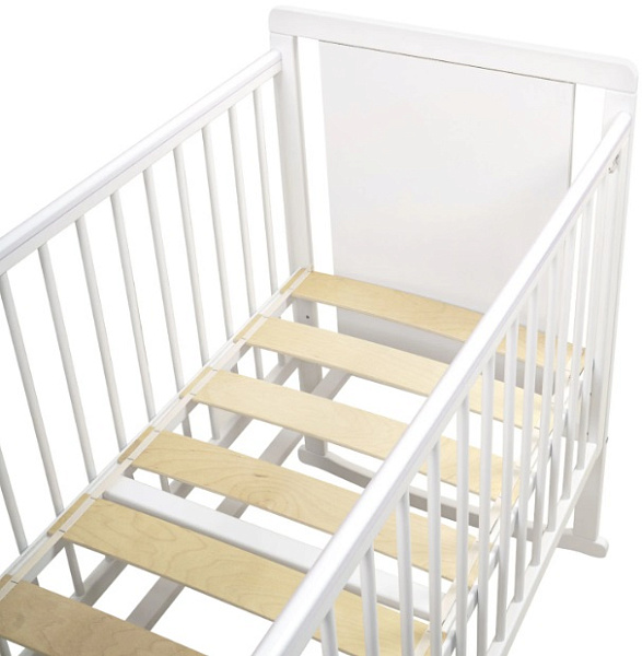 Детская кроватка Indigo Happy Friends, колесо/качалка фото 7