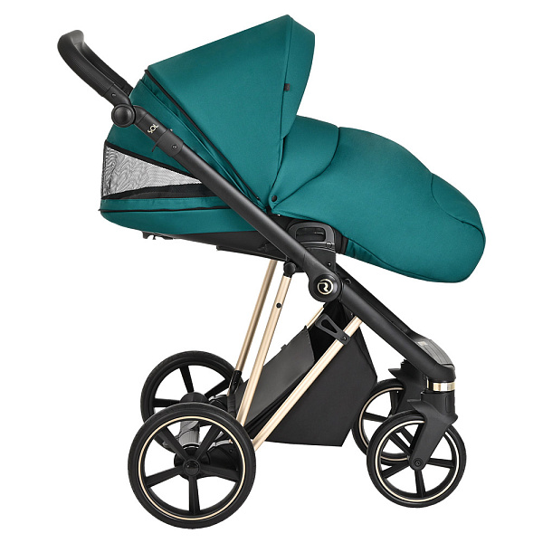 Детская коляска Roan Sol Luxury 2 в 1 на золотой раме фото 11