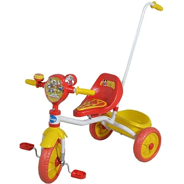 Детский трехколесный велосипед 1Toy Disney 1Той Дисней с ручкой Т55904