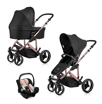 Детская коляска ABC-Design Catania 4 2023 3 в 1 на золотой раме