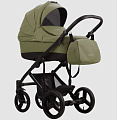 Детская коляска Bebetto Magnum Prima 2 в 1 (05 зеленая кожа
						
					) — Фото