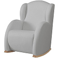 Кресло-качалка Micuna Wing Flor Natural (Leatherette grey искусственная кожа) — Фото